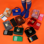 New Velvet Lingge Chain Messenger Bags & Womens Socks Two Pieces Set Ins Fashion Spot Knee High Socks & Women Hand Bags