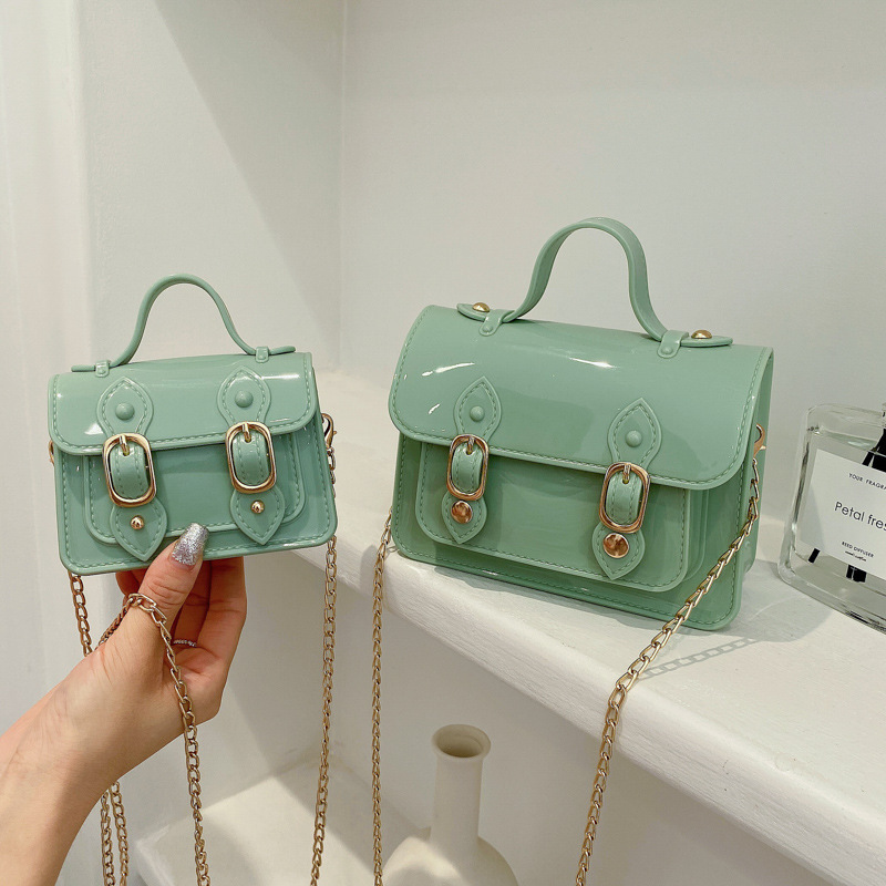 2021 New Fashion Cute Chain Jelly Bag Colorful And Beautiful One-Shoulder Messenger Bag Mini Handbags For Women