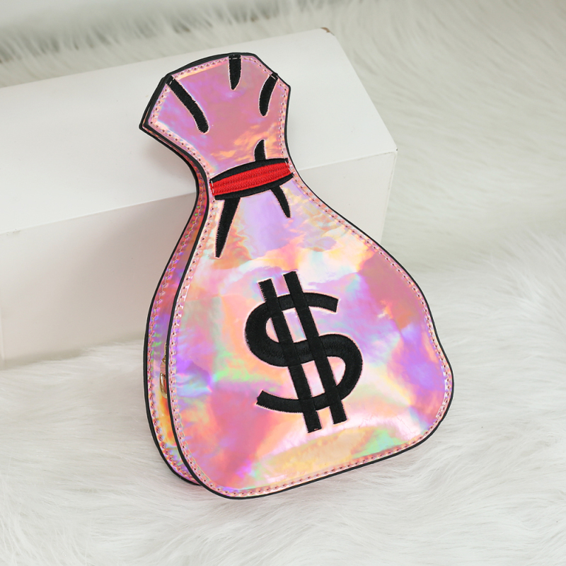 2021 Fashion dollar shape crossbody bags girls mini women hand bag money purse designer handbags