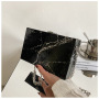 2021 New European And American Retro Marble Pattern Box Bag Ins Fashion Chain Shoulder Bag Ladies  Handags