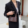 Diamond Stripe Women's Mini Fashion Handbag Shoulder Messenger Bag