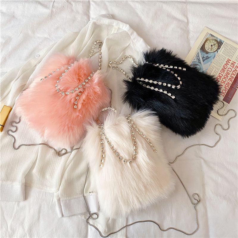 Blind Drop Shipping purse furry shoulder handbag evening chain bag designers handbags luxury handbags for women purses