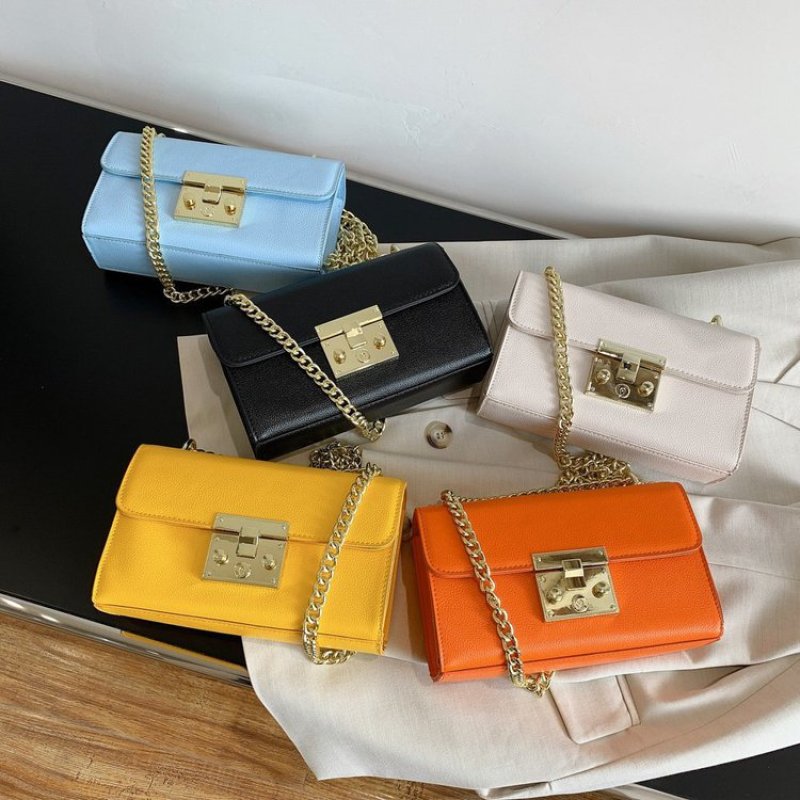 Hot Sale Pu Chain Handbags Designer Purses Ins Leather Crossbody Bags For Women Hand Bags Ladies