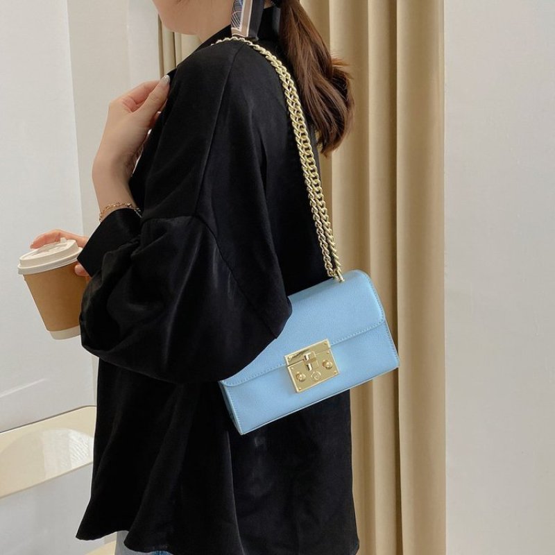 Hot Sale Pu Chain Handbags Designer Purses Ins Leather Crossbody Bags For Women Hand Bags Ladies