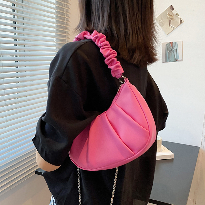 Niche Design Niche Design 2021 New Trendy Summer Fashion Chain Shoulder Messenger Bag Ins Influence Fold Underarm Bag