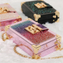 Wholesale Luxury Messenger Bags Fashion Purses Lock Sequins Chain Clutch Bag Bling Purse And Handbags Women