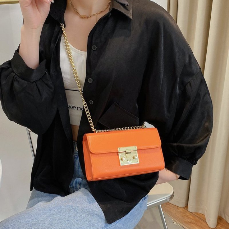 Hot Sale Pu Chain Handbags Designer Purses Ins Leather Crossbody Bags For Women Hand Bags Ladies