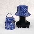 Blue purse and hat