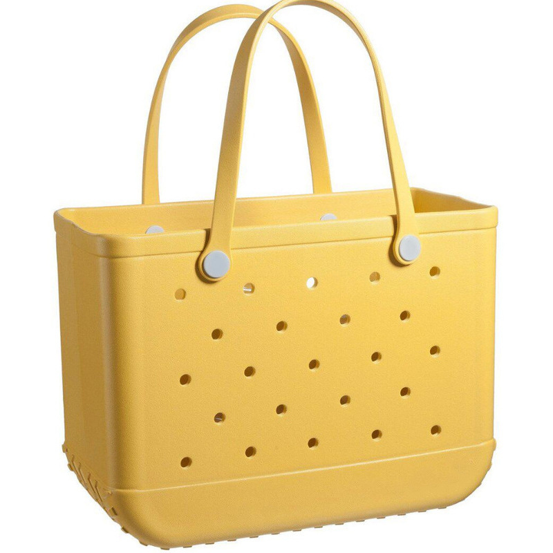 Wholesale 2021 New Waterproof EVA Products Rubber Tote Beach Handbag Diagonal Beach Luxury Handbags For Women Crossbody Bogg Bag