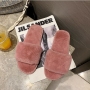 New Hot Selling Indoor Home Fluffy Plush Slippers In Autumn And Winter Large Size Slippers Cotton Wool Slippers Women
