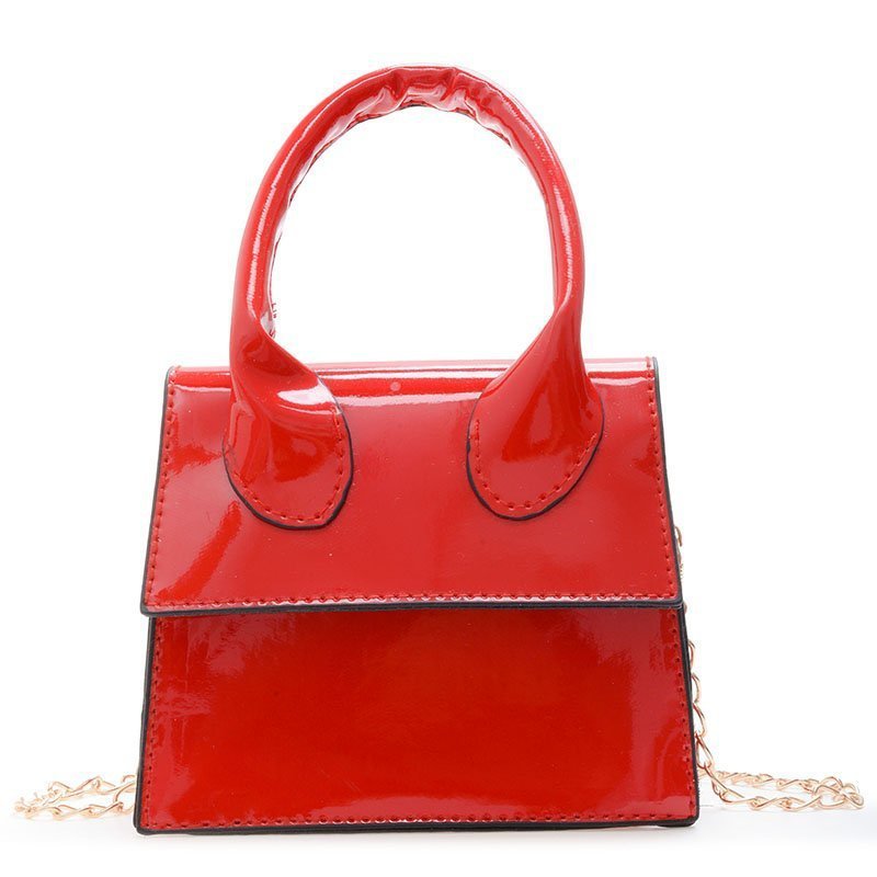 2021 Spring And Summer New Messenger Bag Manufacturer Custom PC Leather Shiny Handbag Ladies Fashion Mini Bag Handbag