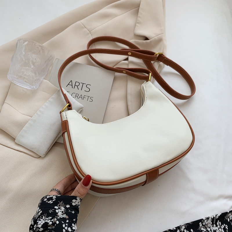 2021 New Fashion Dumpling Bag Shoulder Bag Leather French Girls Clutch Crossbody Bag Simplicity Luxury Handbags For Women