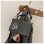 One-Shoulder Messenger Bag Texture Handbag Women's Leather Small Square Bag