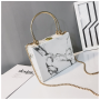 Marble pattern chain small square bag women handbags small ladies purses and handbags luxury handbags for women