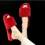 New Hot Selling Indoor Home Fluffy Plush Slippers In Autumn And Winter Large Size Slippers Cotton Wool Slippers Women