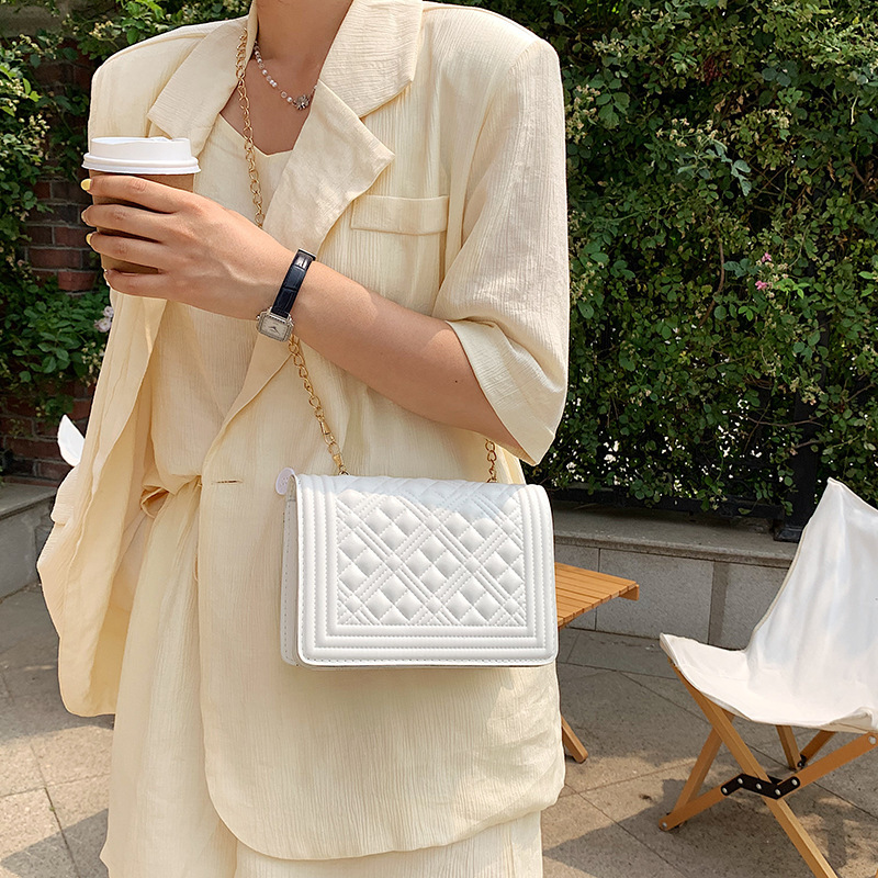 The New 2021 Trendy Fashion One-Shoulder Messenger Bag Casual Ins Small Square Bag Lady Bag Woman Handbags