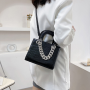 Popular Crocodile Pattern Rhinestone Chain Bag Fashion Shoulder Handbags Hand Bags Women Handbags Ladies Purse