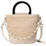2021 New Korean Fashion Woven Handbag Simple Woven Satchel Ladies Ins Popular Simple Western Style Shoulder Bag