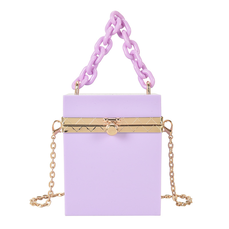 Fashion candy color PVC acrylic box bag women purses and handbags for women purses 2021