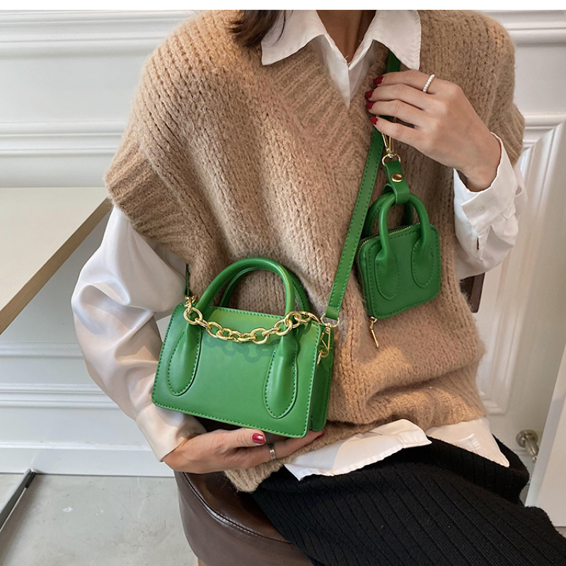 High Quality Custom Pu Leather New Bag Women Handbags Ins Messenger Bag All-Match Portable Small Square Bag