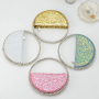 2021 New arrivals diamond heart handbags round evening purses handbags for women hand bags