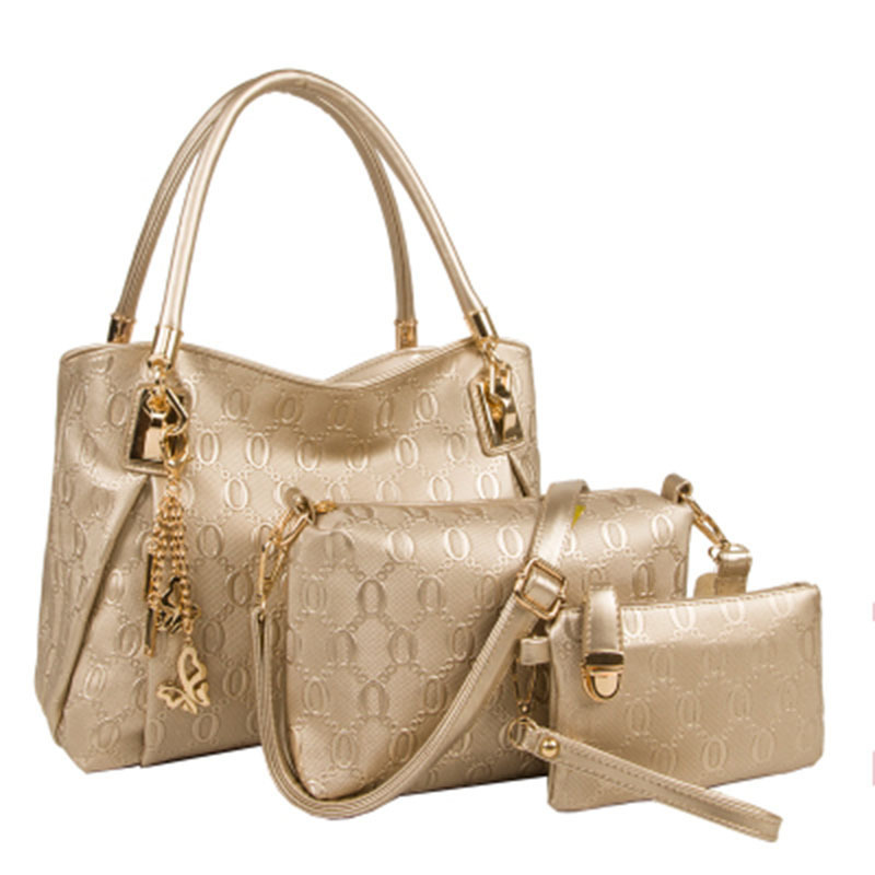 Picture In-The-Mother Bag Three-Piece Women Bag Shoulder Messenger Handbag