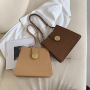 Leather Messenger Ladies Stone Pattern Underarm Bag Handbag