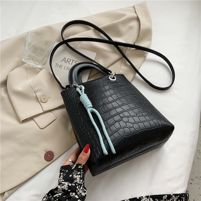 New Arrivals  Tote Bag Bucket Bag Handbags For Women  Ins Popular Cow Pattern Single Crossbody Shoulder Bag