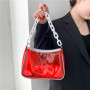 2021 Korean Version Of The Trendy Acrylic Chain Crossbody Transparent Jelly Purse Pvc Shoulder Bag Purses And Handbags