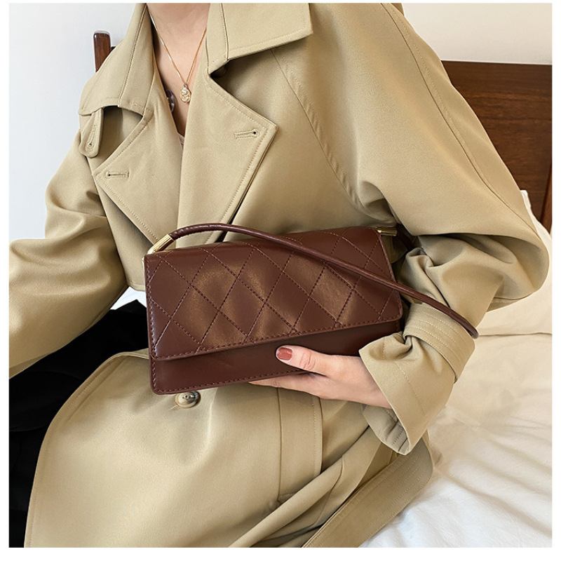 Diamond Chain Diagonal Handbag Women's Single Shoulder Small Square Bag