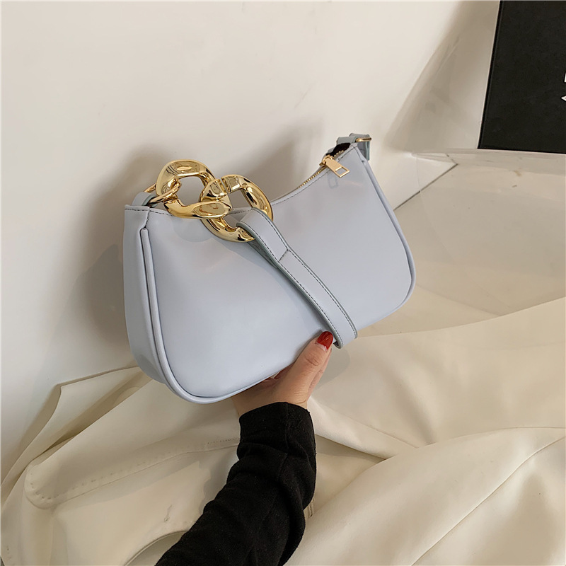 Underarm Bag Single Shoulder Baguette Bag Simple Portable Hobo Bag Female