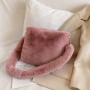 2020 Solid Color Winter Shoulder Bags Luxury Fur Purse Bags Women Handbags Ladies