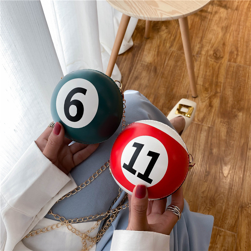 Модна сумка у формі більярда, сумка-мессенджер через одне плече, жіночі сумки, дитячі гаманці та сумочки