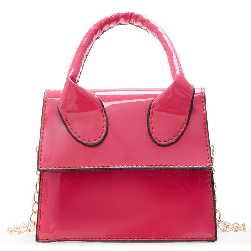 2021 Spring And Summer New Messenger Bag Manufacturer Custom PC Leather Shiny Handbag Ladies Fashion Mini Bag Handbag