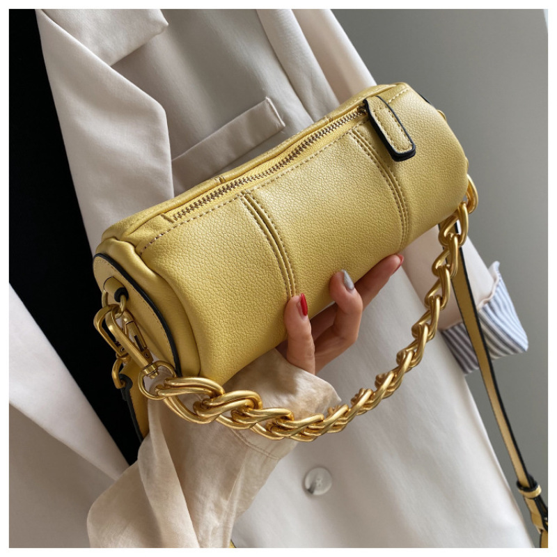 2021 New Trendy Korean All-Match Crossbody Bag Thick Chain One-Shoulder Bag Armpit Fashion Woemn Hand Bags