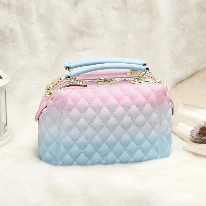 Wholesale colorful pvc jelly bags women handbags ladies hand bags luxury handbags for women purses and handbags