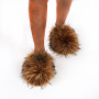 2021 New Imitation Fox Fluff Women'S Slippers Warm Feet In Winter House Slippers Ins Popular Colorful Fur Slippers