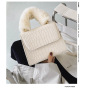 Autumn And Winter Plaid Handbag Fashion Fluffy Shoulder Bag Korean Style Shoulder Bag Small Lady Fashion Chain Crossbody Bag