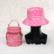 pink purse and hat