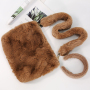 Warm Winter Diagonal One-Shoulder Plush Square Bag Luxury Women Handbag