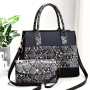 PU Leather Snake Pattern Two-Piece Suit Single Shoulder Handbag Mother-And-Child Bag