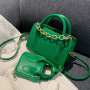 High Quality Custom Pu Leather New Bag Women Handbags Ins Messenger Bag All-Match Portable Small Square Bag