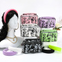 New Fashion Graffiti Women Hand Bags And Hair Band 2 Pieces Set Ins Popular Crossbody Messenger Bags Purses And Handbags Women