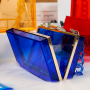 2021 New Sun Hat & Transparent Messenger Bag Set Influence Pvc Custom Crossbody Bags & Laser Set