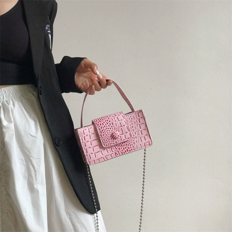 Amzon Hot Selling High Quality Textured Crocodile Pattern Handbags For Women Luxury Bags Women Handbags Ladies cross body bag