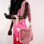 Warm Winter Diagonal One-Shoulder Plush Square Bag Luxury Women Handbag