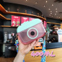 New Creative Camera Straw Plastic Cup Is Fun Camera Bag Kids Purse Mini Handbags Cute Girl Crossbody Purse Water Bottle