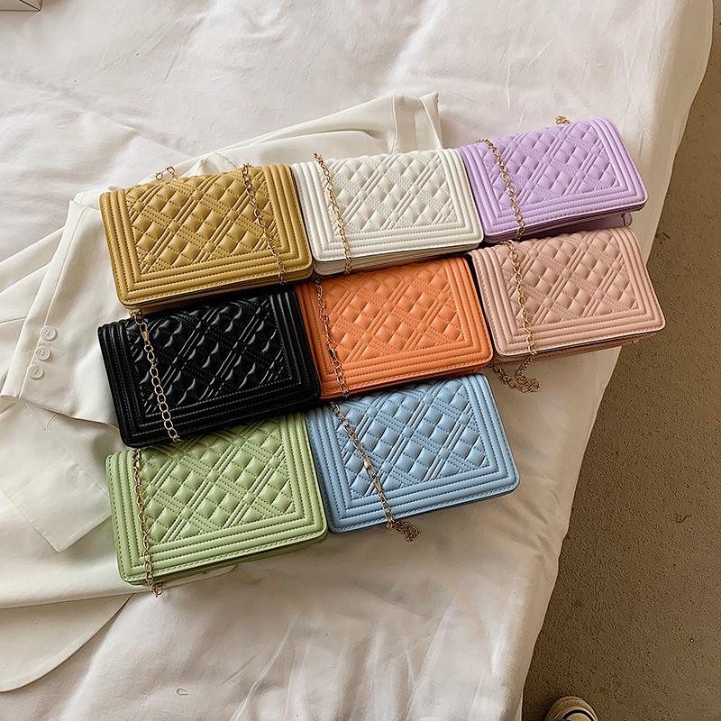 The New 2021 Trendy Fashion One-Shoulder Messenger Bag Casual Ins Small Square Bag Lady Bag Woman Handbags