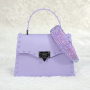 2021 New Combination Fashion Matte Pvc Jelly Bag Rivet With A Headband Set Portable Single-Shoulder Diagonal Women Handbag