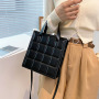 Autumn And Winter New Trendy Bags Women Handbags Ladies Leather Fashion Shoulder Bag Grid Messenger Bag Trend Handbags
